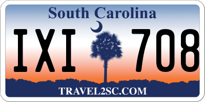 SC license plate IXI708