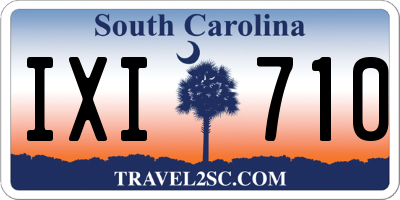 SC license plate IXI710