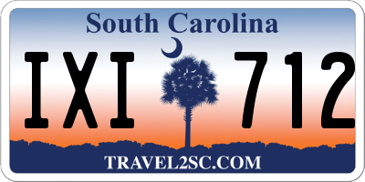 SC license plate IXI712