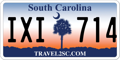 SC license plate IXI714