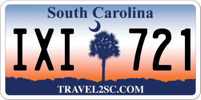 SC license plate IXI721