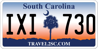 SC license plate IXI730