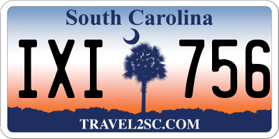 SC license plate IXI756