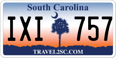 SC license plate IXI757