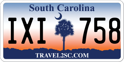SC license plate IXI758