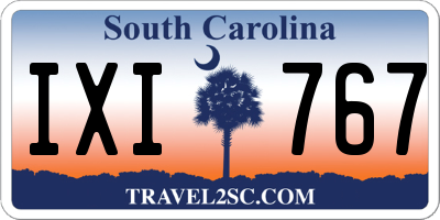 SC license plate IXI767