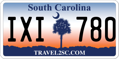 SC license plate IXI780