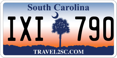 SC license plate IXI790