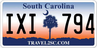 SC license plate IXI794