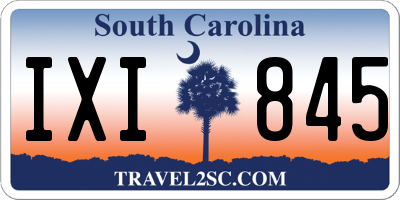 SC license plate IXI845