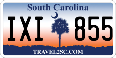 SC license plate IXI855