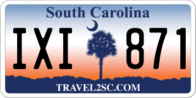 SC license plate IXI871