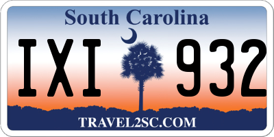 SC license plate IXI932