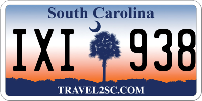 SC license plate IXI938