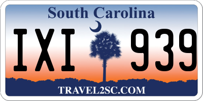 SC license plate IXI939
