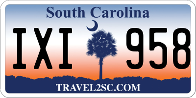 SC license plate IXI958