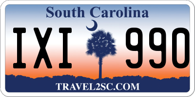 SC license plate IXI990