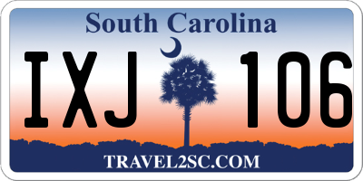 SC license plate IXJ106