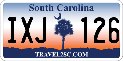 SC license plate IXJ126