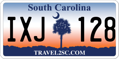 SC license plate IXJ128