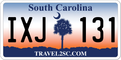 SC license plate IXJ131