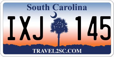 SC license plate IXJ145