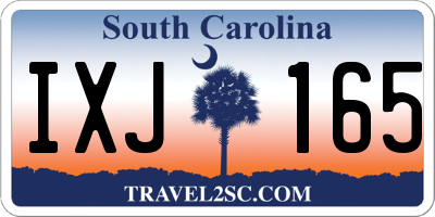 SC license plate IXJ165