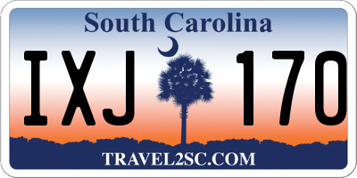 SC license plate IXJ170