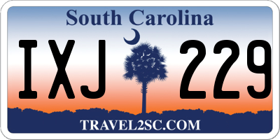 SC license plate IXJ229