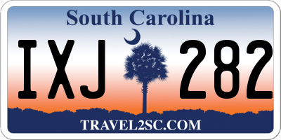 SC license plate IXJ282