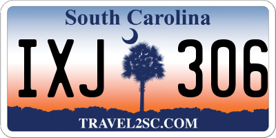 SC license plate IXJ306
