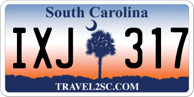SC license plate IXJ317