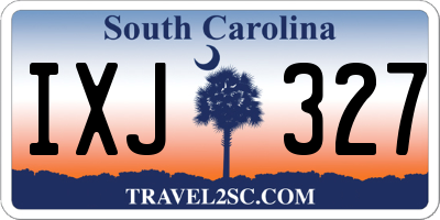 SC license plate IXJ327