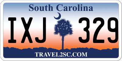 SC license plate IXJ329