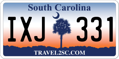 SC license plate IXJ331