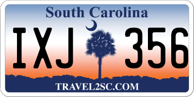 SC license plate IXJ356