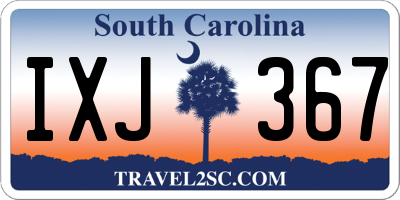 SC license plate IXJ367