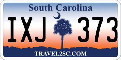 SC license plate IXJ373