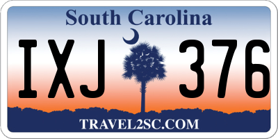 SC license plate IXJ376