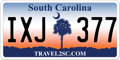 SC license plate IXJ377