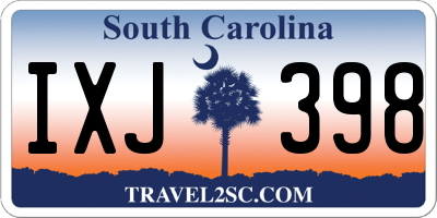 SC license plate IXJ398