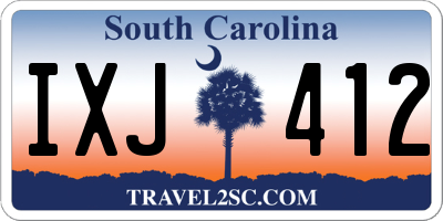 SC license plate IXJ412
