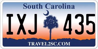 SC license plate IXJ435