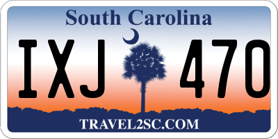 SC license plate IXJ470