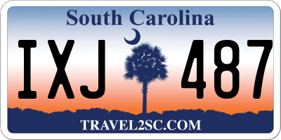SC license plate IXJ487
