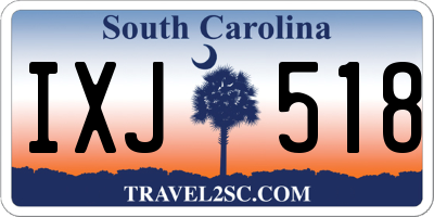 SC license plate IXJ518