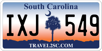 SC license plate IXJ549