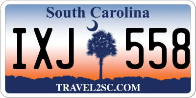 SC license plate IXJ558