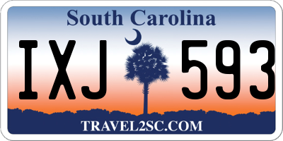SC license plate IXJ593