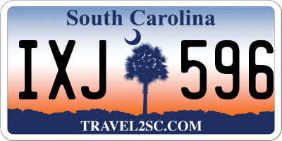 SC license plate IXJ596